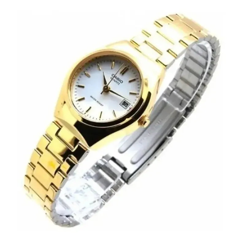 Reloj Casio Ltp-1170n-7a Mujer Dorado Acero Analogo Original