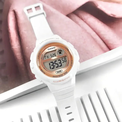 Reloj Casio Digital Lws-1200h-7a2 60 Laps 100m Casiocentro Blanco