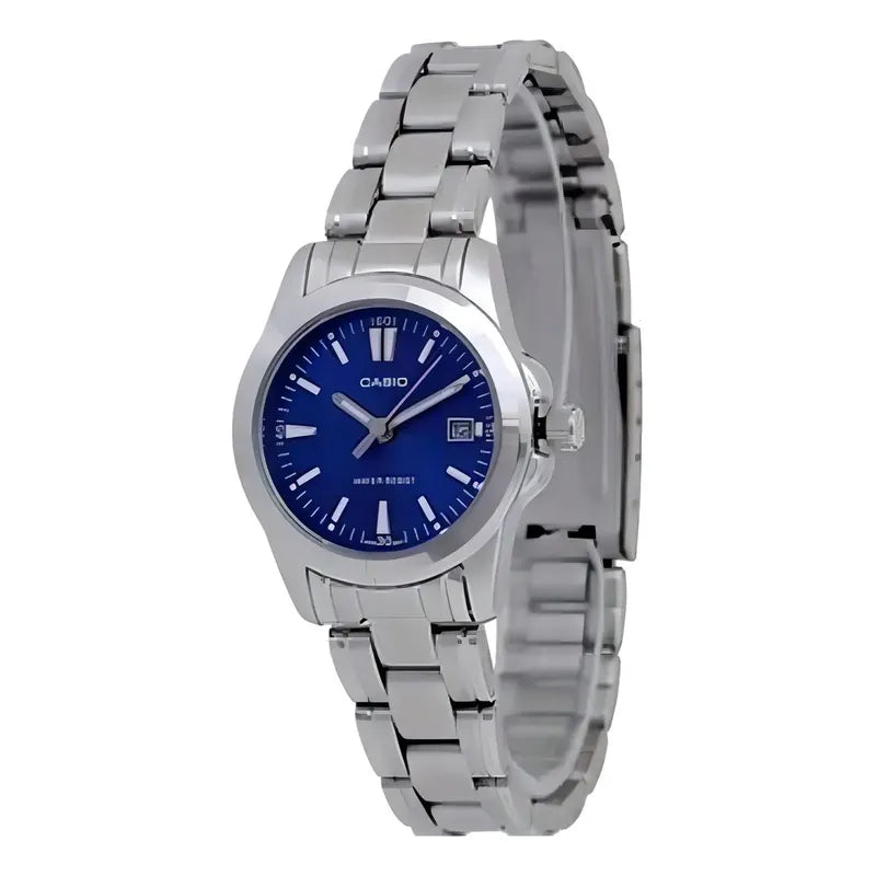 Reloj Casio Ltp-1215a-2a2df Cuarzo Mujer Plateado