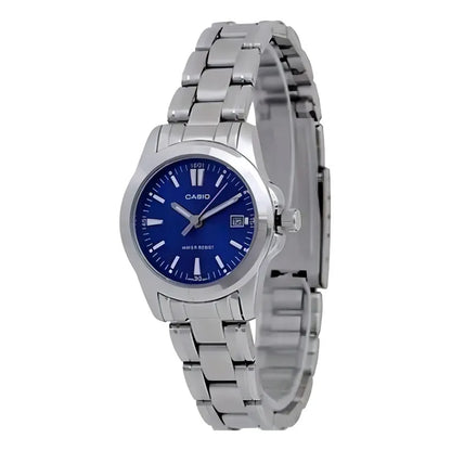 Reloj Casio Ltp-1215a-2a2df Cuarzo Mujer Plateado