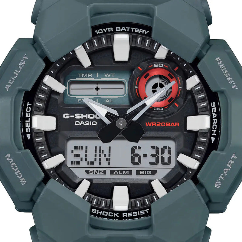 Reloj G-shock Ga-010-2a Carbono/resina Hombre Azul Verde Oscuro
