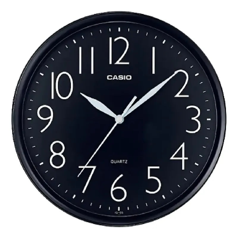 Reloj Pared Casio Iq-05-1df Color De La Estructura Negro Negro (1)