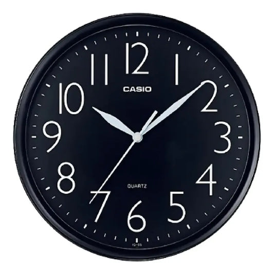 Reloj Pared Casio Iq-05-1df Color De La Estructura Negro Negro (1)