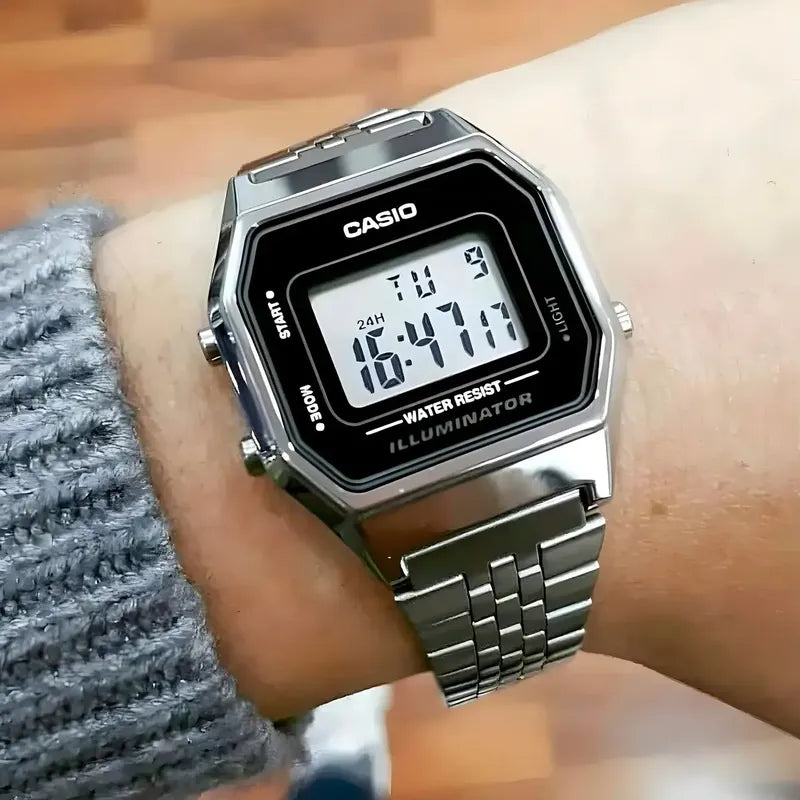 Casio La680wa La680wa-1df-sc Mujer (cód: 22707057) Plateado Negro