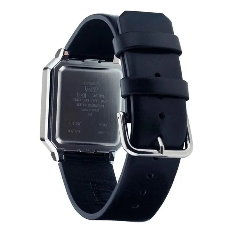 Reloj Unisex Plateado Casio Digital A-100wel-1adf-sc Negro