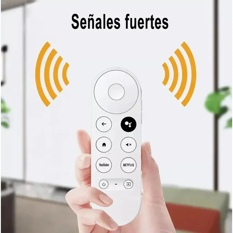 Control Remoto Compatible Con Google Chromecast 4k Tv Hd Blanco