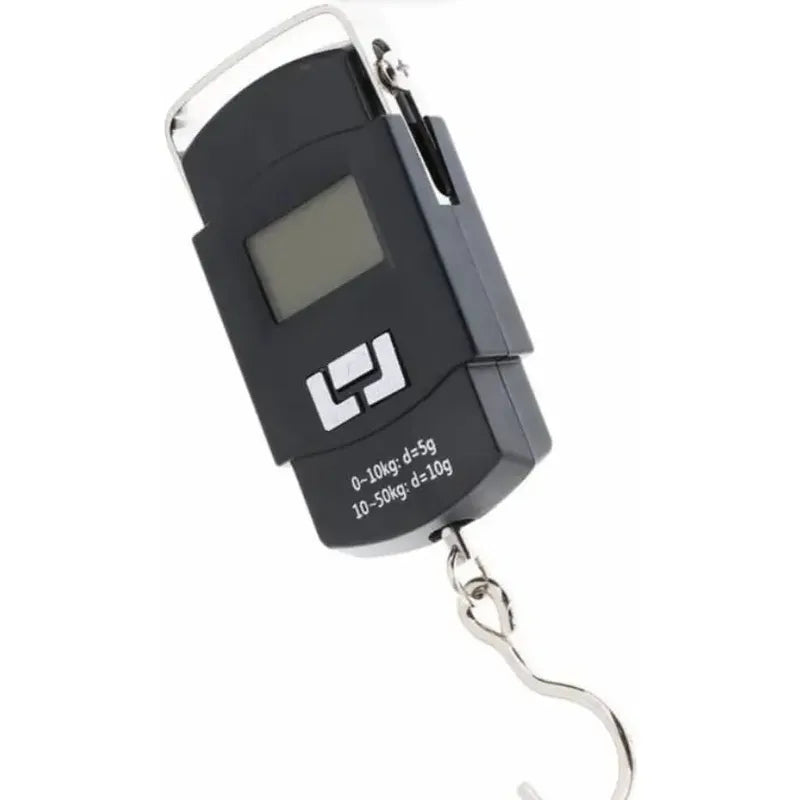 Balanza Pesa Mano Digital Electronica Colgante Portatil Lcd Color Negro