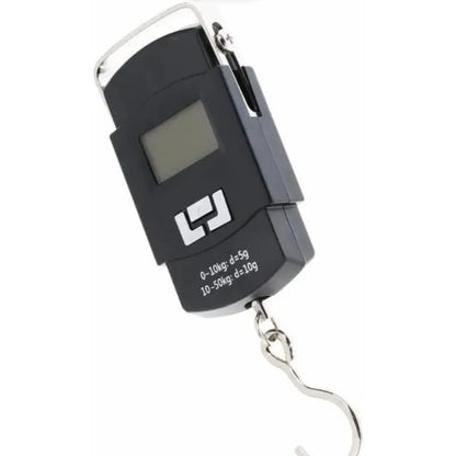 Balanza Pesa Mano Digital Electronica Colgante Portatil Lcd Color Negro