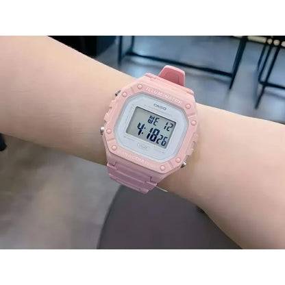 Reloj Deportivo Casio W-218hc-4av Rosa Gris