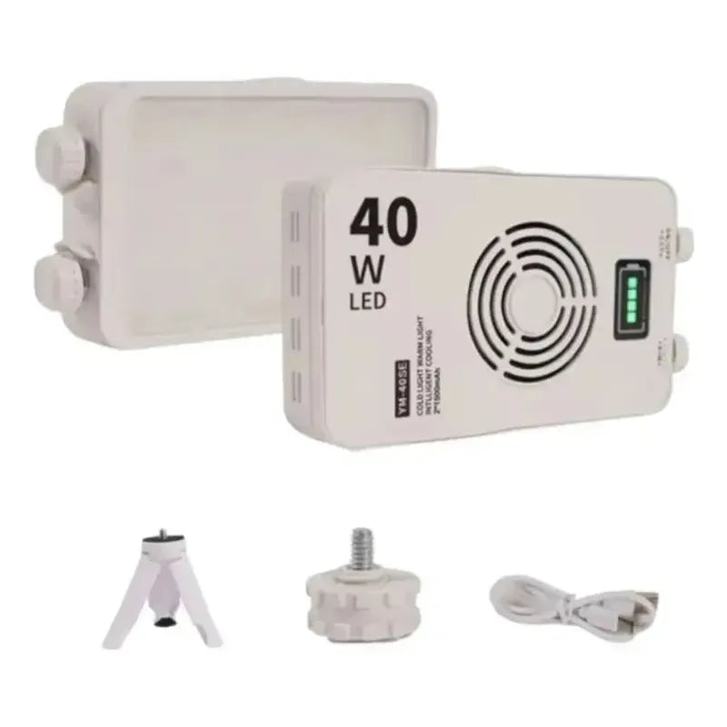 Panel De Luz Portátil 40w Para Videos Y Fotografías Blanco Blanco Frío