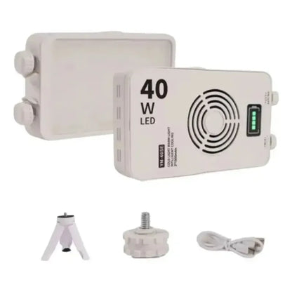 Panel De Luz Portátil 40w Para Videos Y Fotografías Blanco Blanco Frío