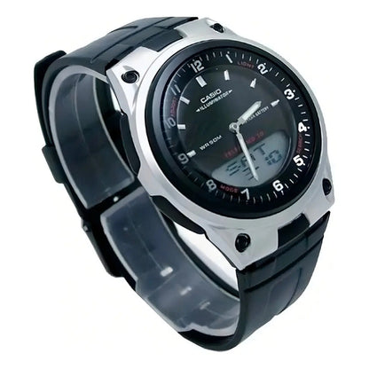 Reloj De Pulsera Casio Collection Aw-80-1a Negro Plateado/negro