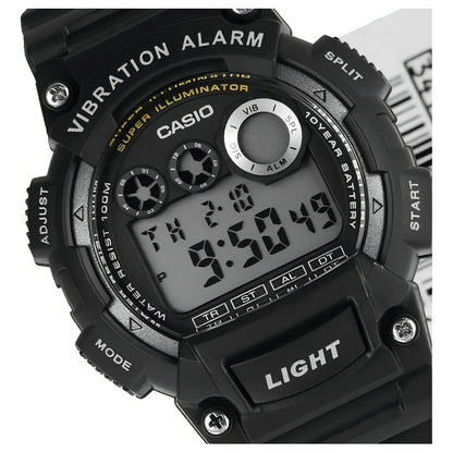 Reloj Casio Modelo: W-735h-1a Negro Sumergible