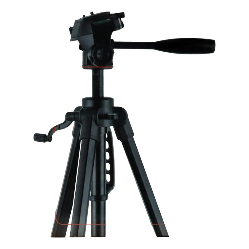 Tripie Para Celular Camaras Soporte Ajustable Aluminio Negro Negro