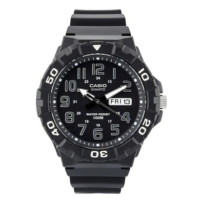 Reloj Casio Mrw-210h-1a Numeros Plata Caratula Grande 55mm 100m