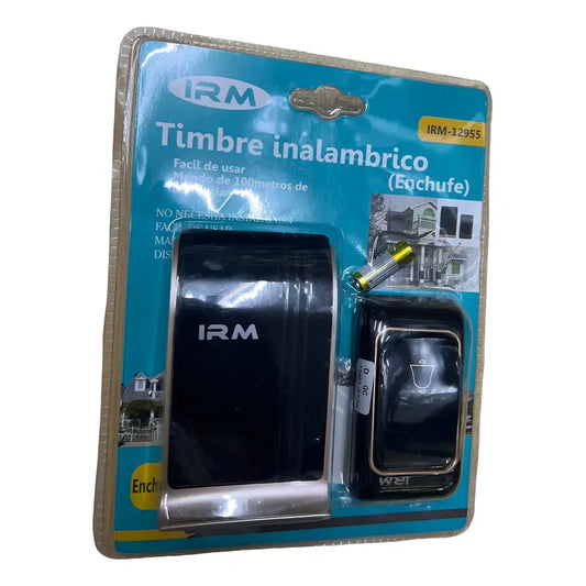 Timbre Para Puerta Irm Inalámbrico Negro