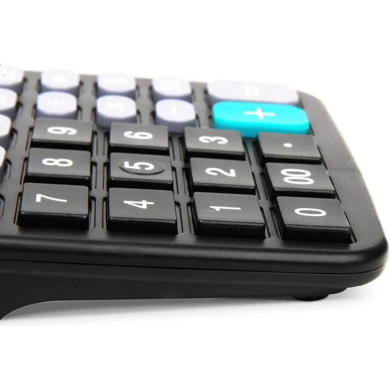 Calculadora Básica Irm 837b 12 Dígitos Portátil Números Grandes Negro