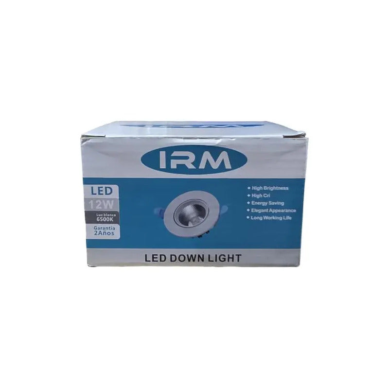 Pack X2 Focos Led Embutidos Luz Fria 6500k 12w