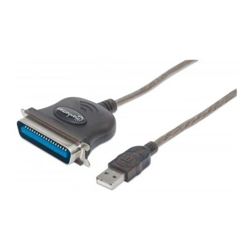 Convertidor Usb-a A Paralelo Centronics Manhattan 1.8m 317474 Negro