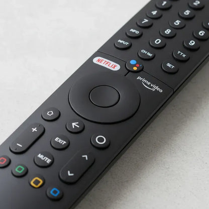 Control Tv Con Voz Xmrm-19 Compatible Para  Xiaomi Mi P1 Q1 Negro