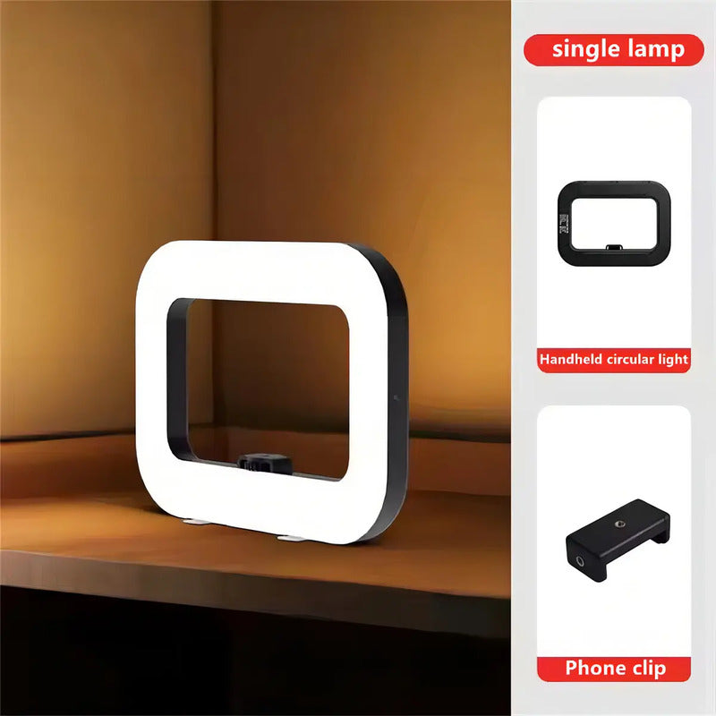 Aro De Luz Led Lámpara Anular Irm Negro Luz Blanco-cálid Blanco-calida