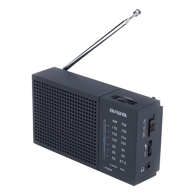 Radio Analógico Aiwa Am/fm De Bolsillo Negro