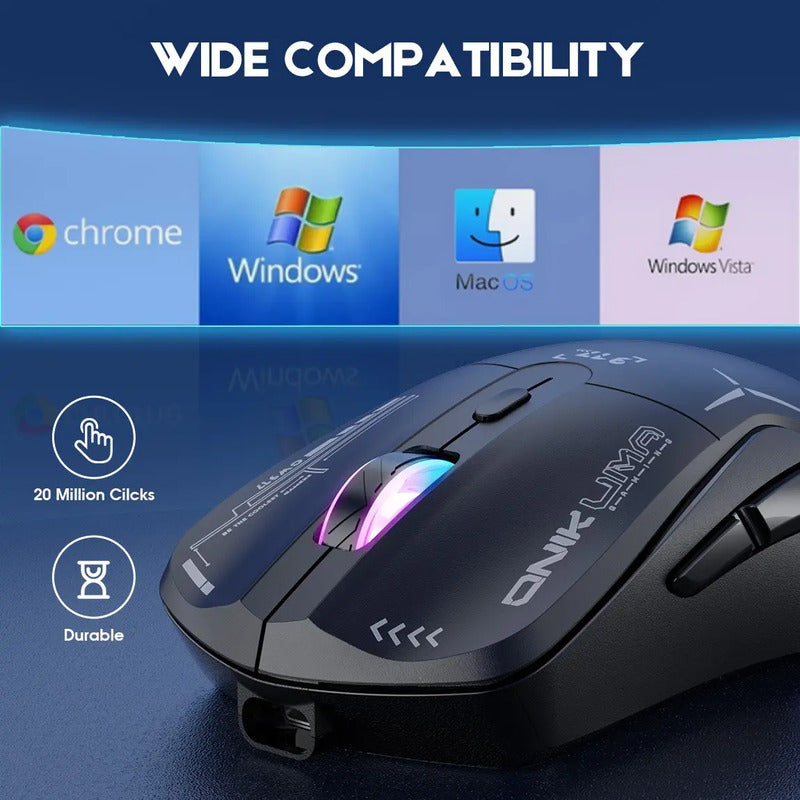 Mouse Gamer Inalámbrico Onikuma Cw917 Negro Cw917 Black 2.4g