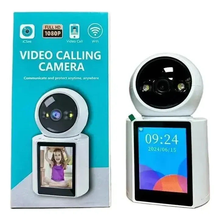 Cámara Seguridad Con Monitor Con Audio Y Videollamada 360 Blanco